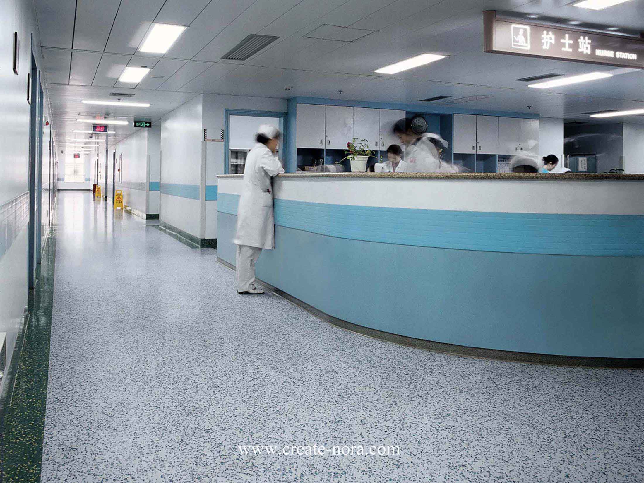 the photo of nora rubber flooring in West China Hospital 4